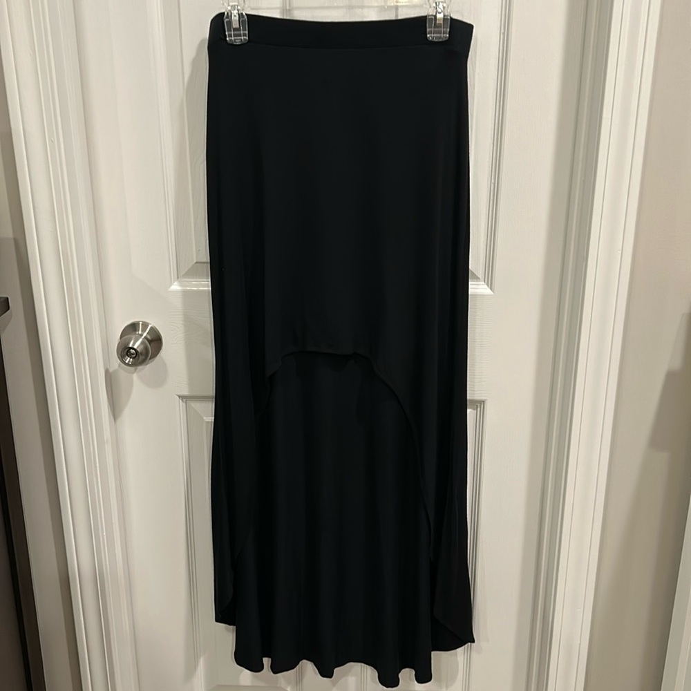 NWT Express black size small petite high-low skirt.